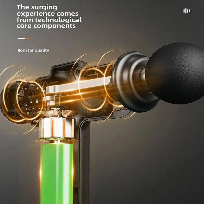 USB Rechargeable Electric Muscle Massager, Portable Handheld Body Muscle Massager, Deep Tissue Muscle Massager for Back, Neck, Leg, Waist