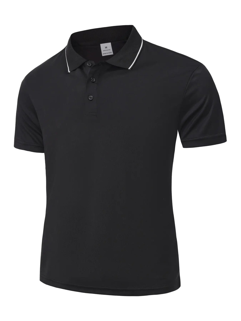 New Summer Men'S Fashion Business Casual Quick Dry Fitted Casual Collared Polo Shirt Collared Short Sleeve Top Stylish Menswear for Daily Wear