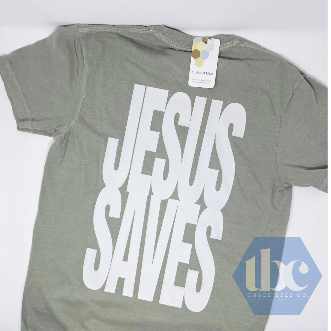 Jesus Saves Adult Unisex Comfort Colors Heavyweight Ringspun Cotton