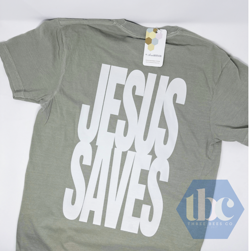 Jesus Saves Adult Unisex Comfort Colors Heavyweight Ringspun Cotton