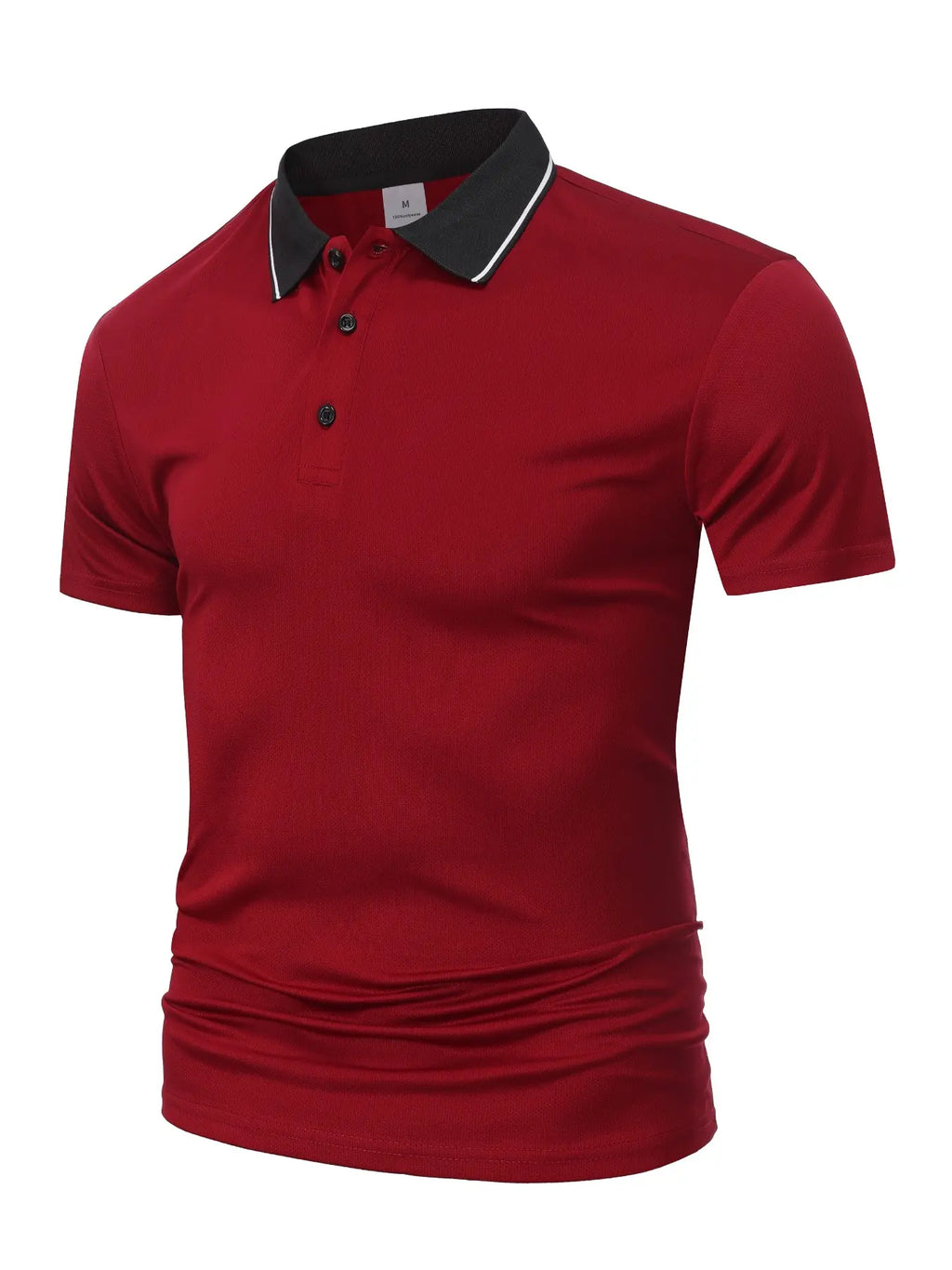 New Summer Men'S Fashion Business Casual Quick Dry Fitted Casual Collared Polo Shirt Collared Short Sleeve Top Stylish Menswear for Daily Wear